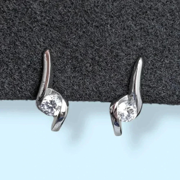 Vintage 925 & CZ Demi Parure - Picture 2 of 11